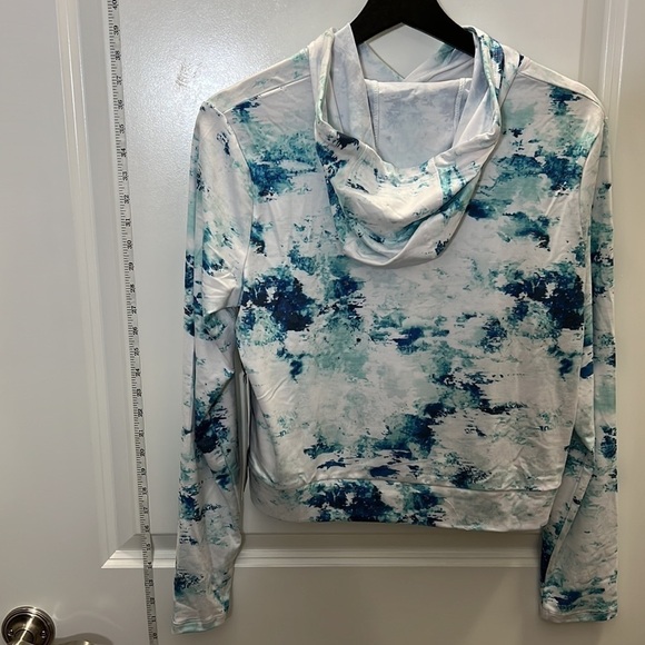 Kyodan Tie Dye Printed Moss Jersey Hoodie - Picture 2 of 6
